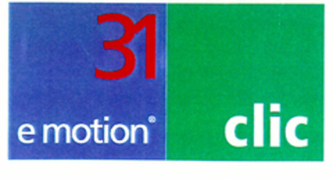 e motion 31 clic Logo (EUIPO, 03.02.2000)