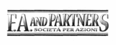 F.A. AND PARTNERS SOCIETA' PER AZIONI Logo (EUIPO, 24.05.2000)