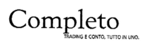 Completo TRADING E CONTO, TUTTO IN UNO. Logo (EUIPO, 27.03.2003)