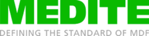 MEDITE DEFINING THE STANDARD OF MDF Logo (EUIPO, 03/21/2016)