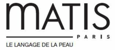 matis PARIS LE LANGAGE DE LA PEAU Logo (EUIPO, 22.06.2016)