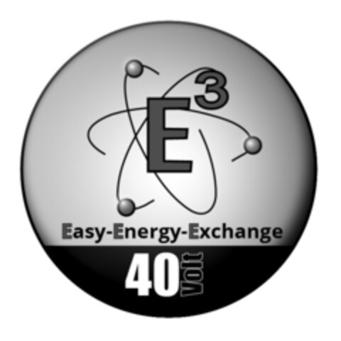 E³ Easy-Energy-Exchange 40 Volt Logo (EUIPO, 28.09.2017)