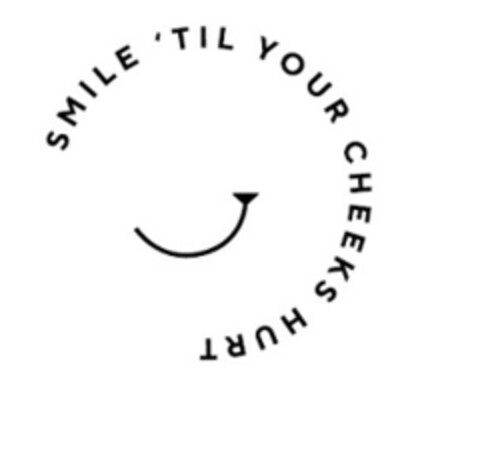 SMILE 'TIL YOUR CHEEKS HURT Logo (EUIPO, 05/08/2019)