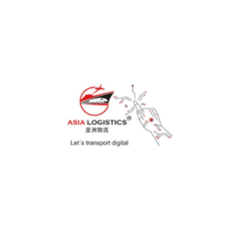 ASIA LOGISTICS   Let's transport digital Logo (EUIPO, 06.11.2023)