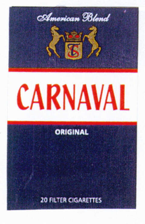 CARNAVAL American blend ORIGINAL 20 FILTER CIGARETTES Logo (EUIPO, 18.07.2000)