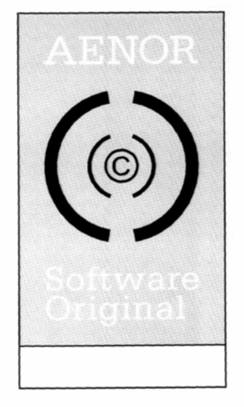 AENOR C SOFTWARE ORIGINAL Logo (EUIPO, 11/30/2001)