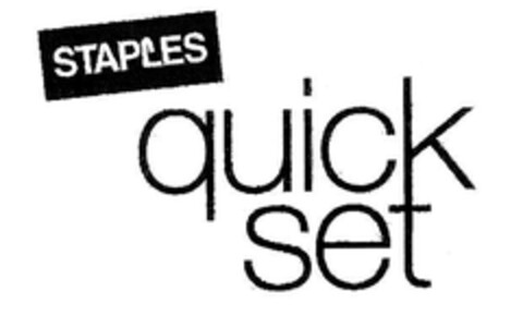 STAPLES quick set Logo (EUIPO, 10/29/2007)