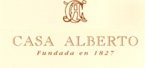 CA CASA ALBERTO Fundada en 1827 Logo (EUIPO, 13.08.2008)