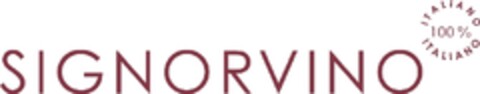 SIGNORVINO 100% italiano Logo (EUIPO, 11.05.2012)