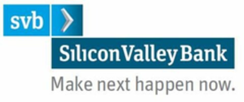 svb Silicon Valley Bank Make next happen now. Logo (EUIPO, 02/26/2015)