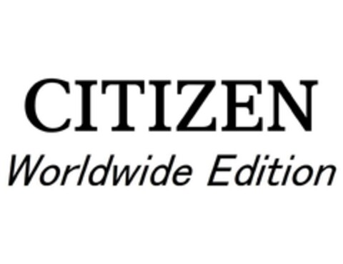 CITIZEN WORLDWIDE EDITION Logo (EUIPO, 12.11.2015)