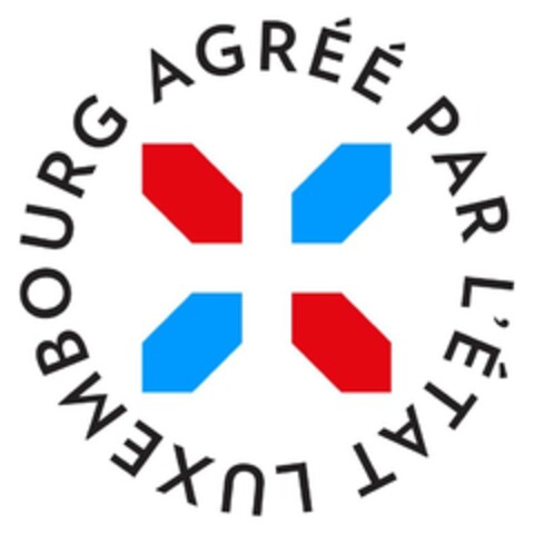 X AGRÉÉ PAR L'ÉTAT LUXEMBOURG Logo (EUIPO, 23.04.2021)