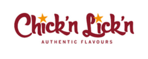 Chick'n Lick'n AUTHENTIC FLAVOURS Logo (EUIPO, 12.12.2022)