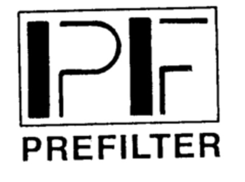 PF PREFILTER Logo (EUIPO, 04/19/1996)