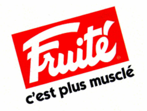 Fruité c'est plus musclé Logo (EUIPO, 25.06.1997)