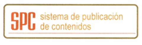 SPC sistema de publicación de contenidos Logo (EUIPO, 27.07.2004)