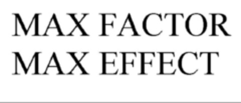 Max Factor Max Effect Logo (EUIPO, 04.03.2009)