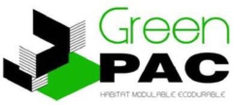 Green PAC HABITAT MODULABLE ECODURABLE Logo (EUIPO, 28.11.2011)