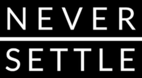 NEVER SETTLE Logo (EUIPO, 05/18/2015)