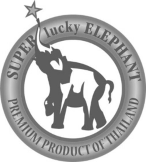 SUPER lucky ELEPHANT PREMIUM PRODUCT OF THAILAND Logo (EUIPO, 15.09.2017)