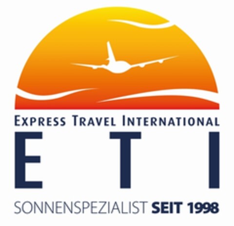 EXPRESS TRAVEL INTERNATIONAL ETI SONNENSPEZIALIST SEIT 1998 Logo (EUIPO, 21.09.2018)