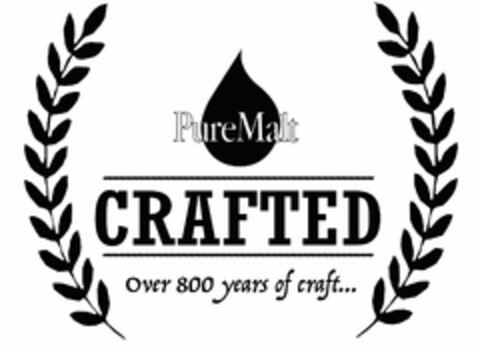 PureMalt CRAFTED Over 800 years of craft Logo (EUIPO, 01.05.2019)