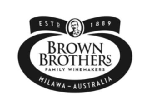 BROWN BROTHERS FAMILY WINEMAKERS MILAWA - AUSTRALIA ESTD 1889 Logo (EUIPO, 07/16/2020)