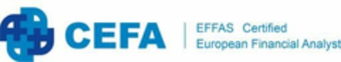 CEFA EFFAS CERTIFIED EUROPEAN FINANCIAL ANALYST Logo (EUIPO, 01.03.2022)