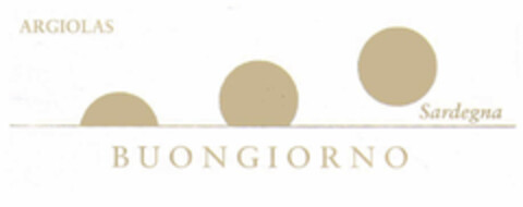 BUONGIORNO ARGIOLAS Sardegna Logo (EUIPO, 12/01/2000)