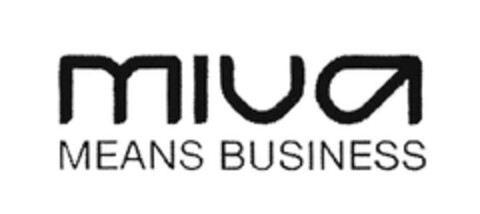 MIVA MEANS BUSINESS Logo (EUIPO, 10.06.2005)