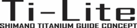 Ti-Lite SHIMANO TITANIUM GUIDE CONCEPT Logo (EUIPO, 01/28/2008)