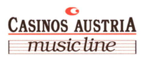 CASINOS AUSTRIA MUSIC LINE Logo (EUIPO, 03/04/2013)