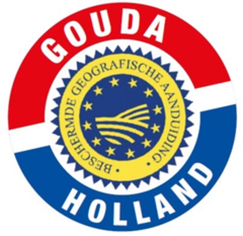 Gouda HOLLAND BESCHERMDE GEOGRAFISCHE AANDUIDING Logo (EUIPO, 27.02.2015)