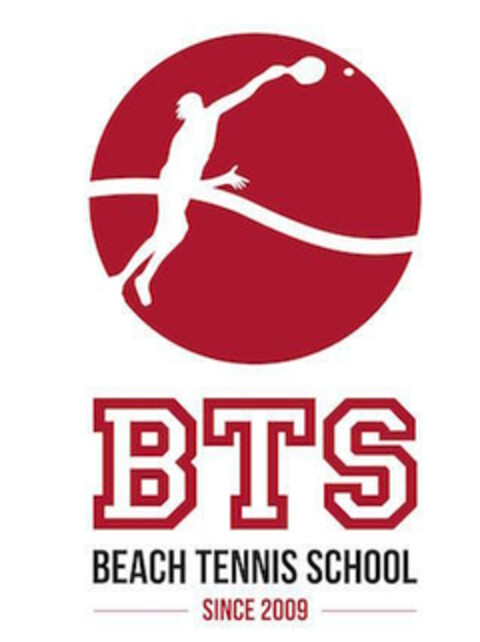 BTS BEACH TENNIS SCHOOL SINCE 2009 Logo (EUIPO, 08.03.2018)