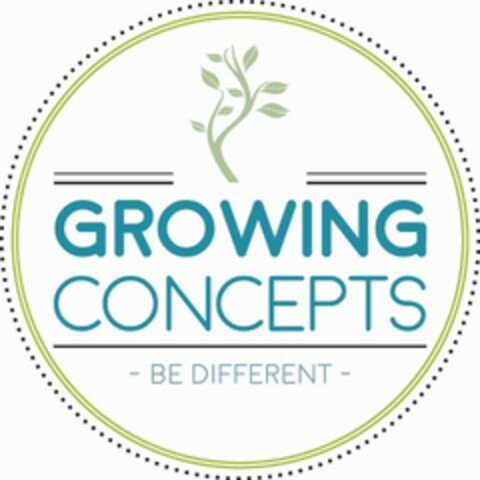 GROWING CONCEPTS BE DIFFERENT Logo (EUIPO, 02/18/2020)