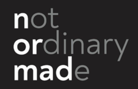 not ordinary made Logo (EUIPO, 03/18/2022)