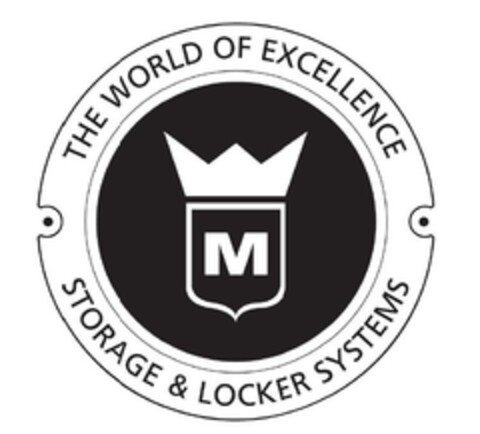 THE WORLD OF EXCELLENCE M STORAGE & LOCKER SYSTEMS Logo (EUIPO, 08/11/2023)