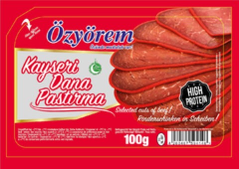 Özyörem - Kayseri Dana Pastirma Logo (EUIPO, 05/03/2024)