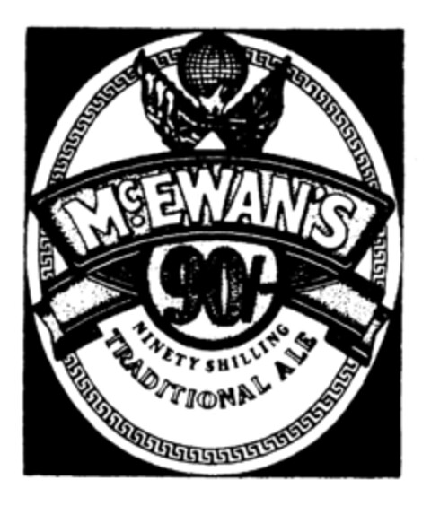 MC.EWAN'S 90/- NINETY SHILLING TRADITIONAL ALE Logo (EUIPO, 01.04.1996)