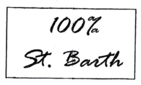 100% St. Barth Logo (EUIPO, 09/16/2003)