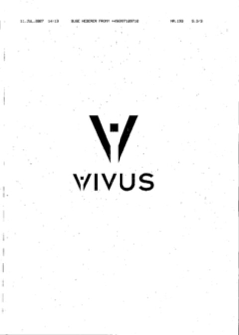V VIVUS Logo (EUIPO, 07/11/2007)