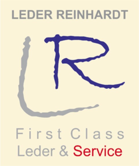 LEDER REINHARDT LR First Class Leder & Service Logo (EUIPO, 07.08.2012)