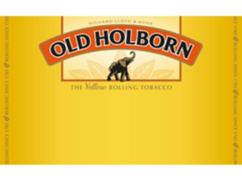 OLD HOLBORN THE YELLOW ROLLING TOBACCO Logo (EUIPO, 10.09.2013)