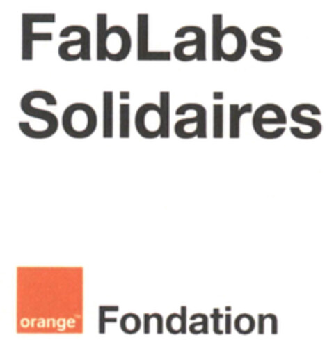 FabLabs Solidaires orange Fondation Logo (EUIPO, 05/04/2015)