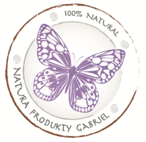 100 % NATURAL  NATURA PRODUKTY GABRIEL Logo (EUIPO, 08.10.2015)