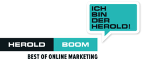 HEROLD BOOM BEST OF ONLINE MARKETING ICH BIN DER HEROLD! Logo (EUIPO, 16.03.2016)