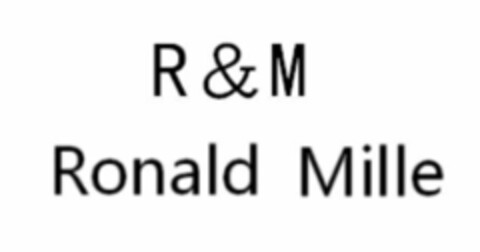 R&M Ronald Mille Logo (EUIPO, 16.08.2019)