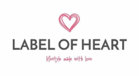 LABEL OF HEART lifestyle made with love Logo (EUIPO, 22.07.2020)