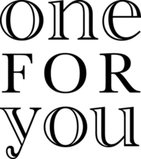 one FOR you Logo (EUIPO, 08.10.2021)