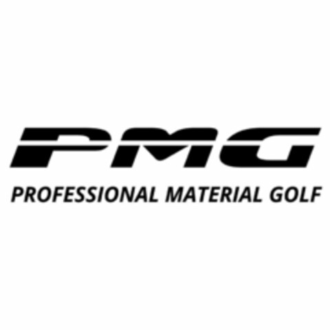 PMG Professional Material Golf Logo (EUIPO, 06/08/2022)